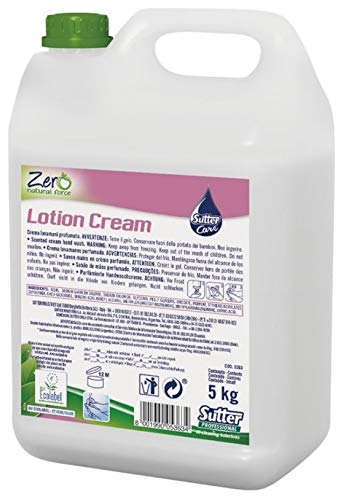 Sutter Zero Lotion Cream Sapone lavamani Naturale in Crema Certificazione Ecologica Ecolabel - Cartone 4 taniche da kg.5