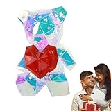✅ Élégante et vivante : dotée d'un design d'épissage géométrique unique, la lampe Twinkle Bear crée un effet tridimensionnel enchanteur qui ne manquera pas d'attirer l'attention. Un savoir-faire méticuleux offre des surfaces lisses et parfaites, reflétant parfaitement les lumières scintlantes fascinantes.