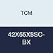 TCM 42X55X8SC-BX NBR (Buna Rubber)/Carbon Steel Oil Seal, SC Type, 1.653" x 2.165" x 0.314"