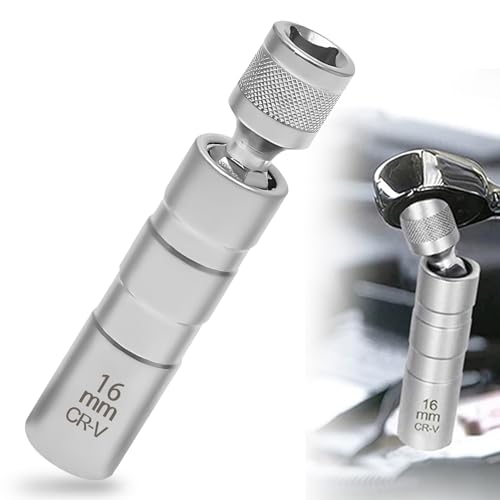 14mm/16mm Chiave Candela Universale Magnetica Chiave Candele Presa per Candela Strumento di Rimozione per Rimuovere Le Candele Dell'auto (16 mm)