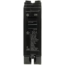 ABB Q-Line THQL1120 Q Line 20A Single-Pole Circuit Breaker 120/240 VAC, 20 Amp, 10 kA Interrupt THQL One-Pole Load Center Circuit Breaker Non-Interchangeable Thermal Magnetic Trip
