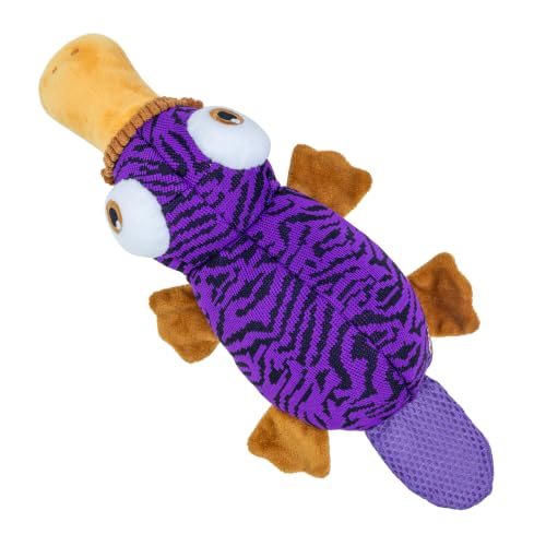 KONG Armor Dog Toy, Durable Plush (Platypus)