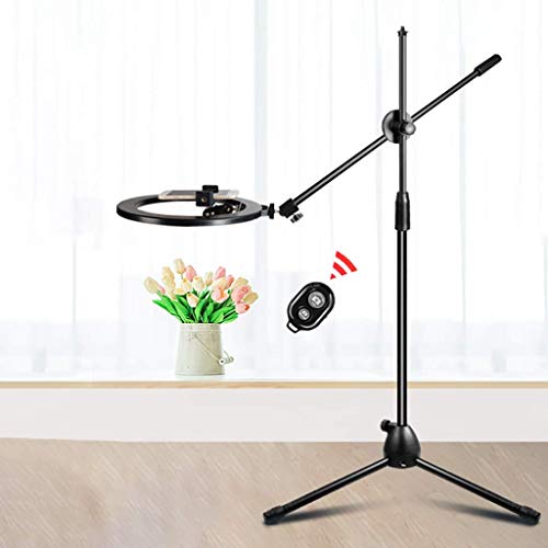 XYSQWZ Ringlicht Mit Stativständer Dimmbar 3 Lichtmodi Und 10 Helligkeit Selfie Schreibtisch Make-up Licht Mit… – Bild 3