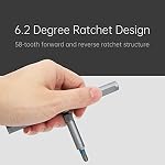 Ratchet Screwdriver Set, 24 in 1 Multibit Screw with T-Handle Drivers, 58-Tooth Forward & Reverse Ratcheting Alloy Steel Nut Driver Socket Manual Repair Tools Kit