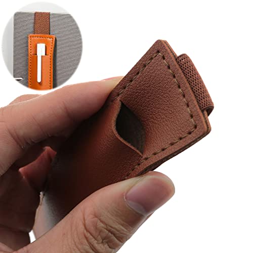 Zzhxsm 4Pcs Brown Leather Adjustable Elastic Band Pen Holder Pu Leather Pen Sleeve Pouch For Ballpoint Pen, Pencils #TOP4