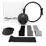 Defedana Pilates Set, Pilates Ball, Gymnastikband, Theraband, Terrabänder, Widerstandsbänder, Fitnessbänder - Resistance Bands & Ring, Gleitscheiben, für das Fitnessstudio zu Hause, Workout, Training