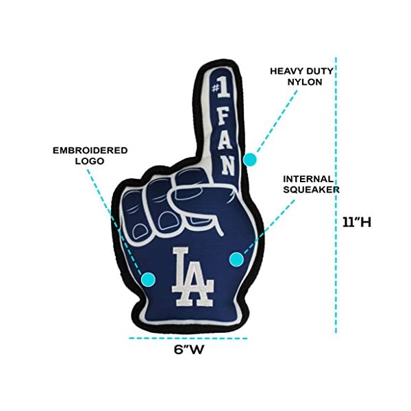 MLB Los Angeles Dodgers Best Sports Dog Toy, Blue, 14 x 5 MLB Los Angeles Dodgers Best Sports Dog Toy, Blue, 14 x 5