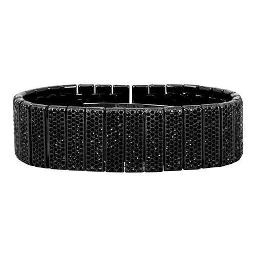 Image of ICE STAR Men's Fully Iced Diamond Watch, 46mm Case