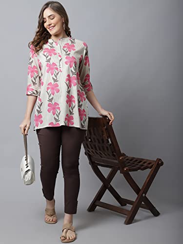 Image of Pistaa's Women's Viscose Relaxed Fit Short Kurti