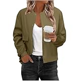 Crop Jackets for Women Fall Fashion 2025 Cowboy Chic Outfits Womens Fall Clearance Clothes Sale Clothing Cropped Jacket Button Down My+Orders Placed Recently by Me Army Green S