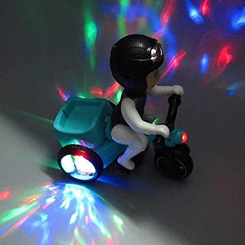 Image of Parabola Cloud MART Attractive Tricycle with Light, Music and Automatic Multi-Action - 360 Degree Spinning, Upright and Turning Features (Orange)