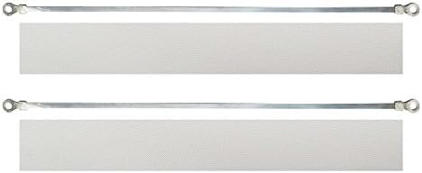 12-inch Hand Heat Seal Closer Impulse Sealer Accessories Repair Kit Heat Elements PTFE Cloth Covers, 2 Pcs heating element+2 Pcs PTFE Cloth (width 3mm) image 2