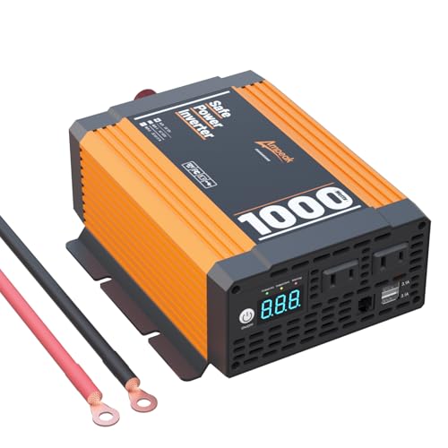Ampeak高効率インバーター 1000W出力 12V専用 修正波 88%変換効 41Xew1jbYxL.jpg