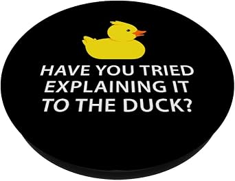 Programmer Rubber Duck Debugging PopSockets Adhesive PopGrip