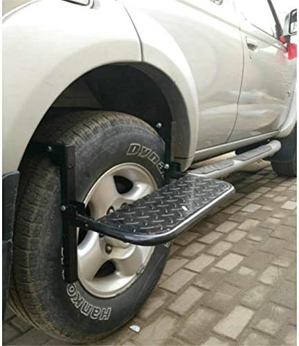 Adjustable Folding Vehicle Step, Easy Access to Rooftop and Roof-Rack, Non-Slip Pedal for Car and SUV