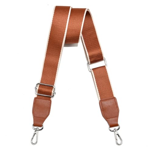 Image of Purse Straps Replacement Crossbody, Universal Wide Shoulder Strap for Bags Adjustable Straps for Handbags (Silvery Hardware)