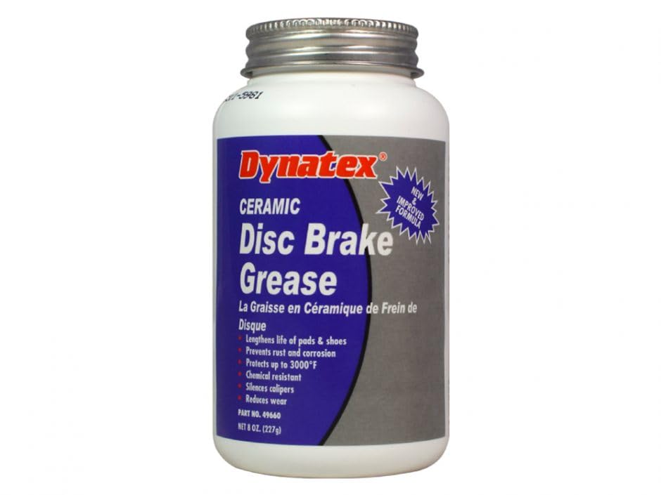 Ceramic DISC Brake Grease - 8 OZ Brush TOP Bottle (Pack of 12)