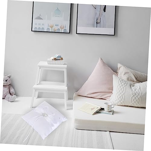 Cintas de raso decorativas y almohada para anillo de boda como obsequio de cortejo 6