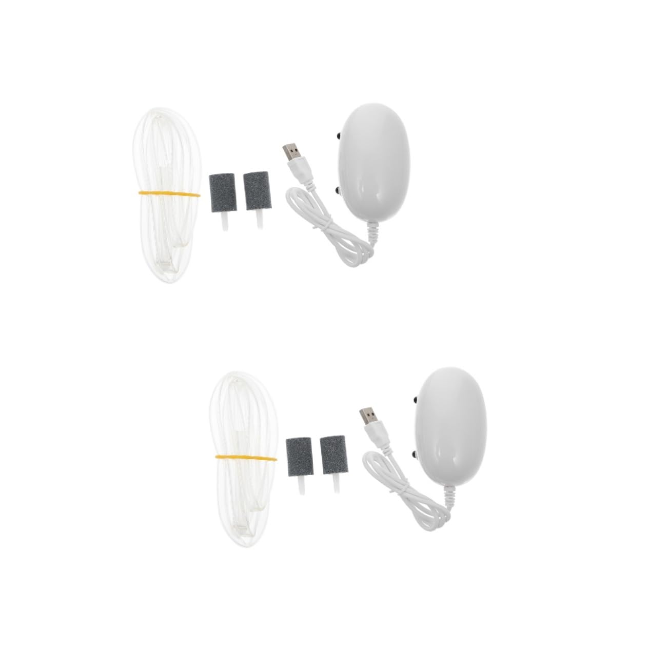 Sosoport tragbare luftpumpe USB Sauerstoffpumpe Aquarium Luftpumpe Tragbare Aerator Pumpe USB- -Tank - Mini Aquariumbelüfter Abs Weiß