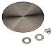 Produktbild Glas-Adapter Barkonsole Edelstahl Konsole Gerade Rund | Küchen Thekenfuß Alu | Höhe: 170 mm | Massiv | Bar-Stütze - Made in Germany | 1 Stück Theken-Befestigung