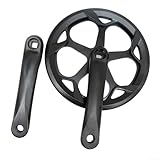 Fácil instalación: diseñado para parte inferior de bicicleta de agujero cuadrado, este juego de bielas es fácil de instalar, lo que te permite volver a la carretera rápidamente.