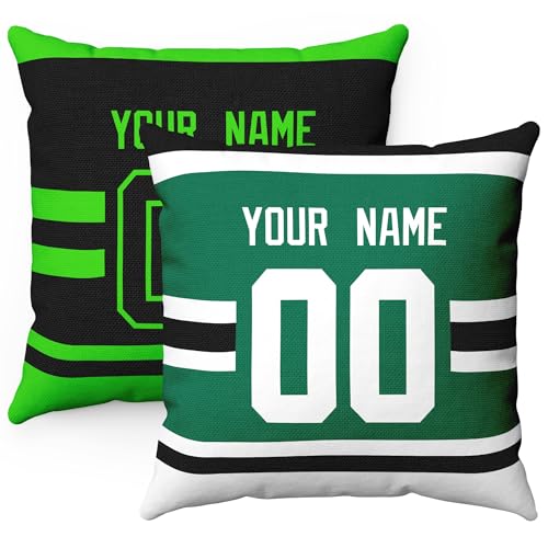 Image of ANTKING Throw Pillow 2 Packs Personalized Custom Any Name Number for Men Women Boy Gifts