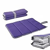 MHwan Esterilla Camping Aislante,Esterilla Plegable,Adecuada para Acampar al Aire Libre, Senderismo portátil para Evitar Salpicaduras de Agua Alfombrilla a Prueba de Humedad (4 Plegables/púrpura)
