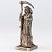 Veronese Design 4 1/4 Santa Muerte Holding Scythe and Scale Polystone Hand Painted Bronze Collectible Figurine Home Decor