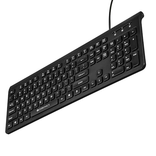 ZEBRONICS JUDWAA 880 Wired USB Keyboard & Mouse Combo, Plug & Play, 105 +12 Integrated Multimedia Keys, 3 Button Mouse, 1000 DPI, High Precision,... - Image 3