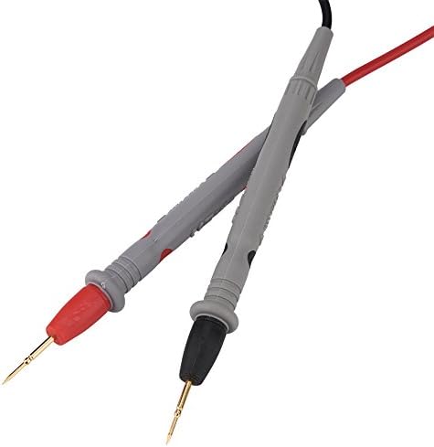 1000V 20A Multimeter Probe, Ultra-sharp Heavy Duty Multimeter Gold-plated Probe Leads with Alligator Clips