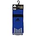 adidas Traxion Premier Football/Baseball Crew Socks, Bold Blue/Black/Light Onix, Large