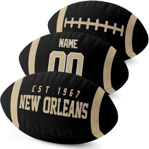 Image of ANTKING New Orleans Throw Pillow Custom Name Number for Men Boy Gifts | Personalized Gift for Youth for Birthday Christmas