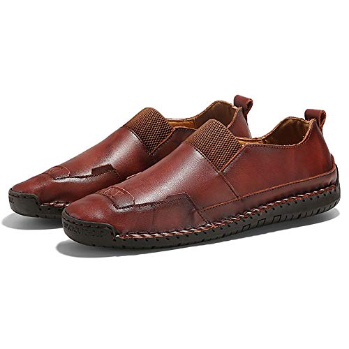 Men's Casual Loafers Driving Shoes Oxfords Comfortable Stitching Sneaker Penny Classic Moccasins Formal Walking Leather