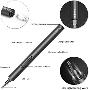Mini Electric Screwdriver - 3.7V Small Cordless Precision Screwdriver Set