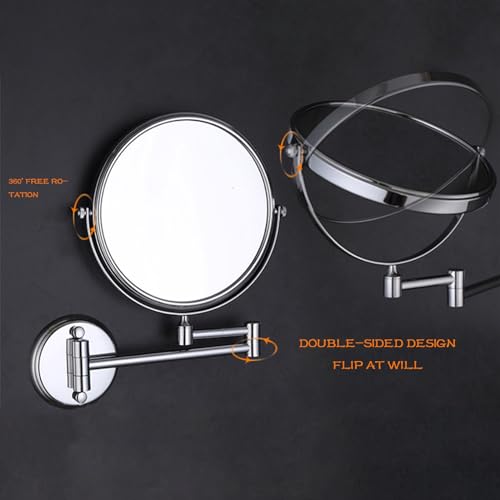 Espejo de maquillaje BIJOOT 8" doble cara montado en pared miniatura 5