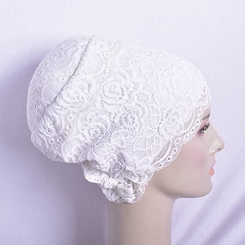 MuLanLegend Handmade Lace Bun | Non-Slip Anti-Slip Hijab Volumizer Cap Turban | Under Scarf2