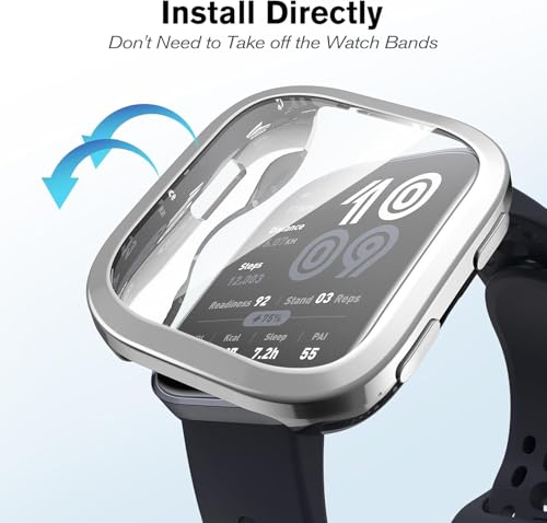 Image of M.G.R.J Soft TPU Front Protection Case Cover for Amazfit Bip 6 Smart Watch (Flexible|Silicone) (Black)