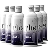 Rho Nutrition Liposomal NAD+ (6 Pack) - Ultra High Absorption Liquid NAD+ Supplement - NMN or Nicotinamide Riboside Alternative - Supports Cellular Longevity, Healthy Aging, Energy and Metabolism