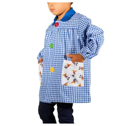 KLOTTZ - BABY MICKEY BATA GUARDERIA DISNEY niñas color: AZUL talla: 3