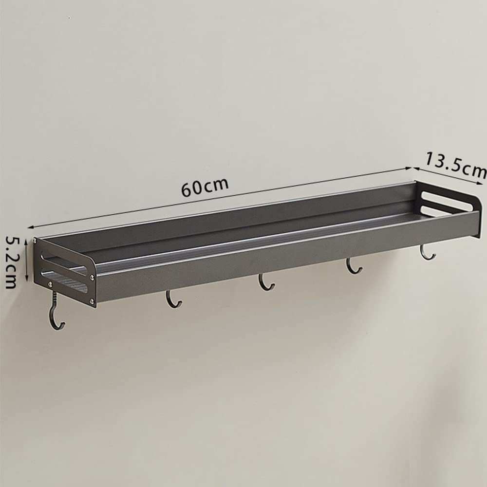 Wielofunkcyjny pływający organizer prysznicowy na kosmetyki, szampony i butelki z przyprawami kuchennymi(Grey,60Cm)