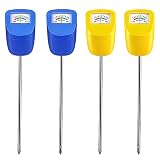 TFTEK Bodemvochtmeter, plantenhygrometer, watermonitortester, voor tuin, bloempotten, gazon, 4 stuks