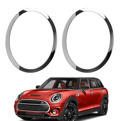 liangren 2 Pieces Headlight Trim Ring Car Replacement Compatible with 2014-2021 Mini Cooper F55 F56 F57 51137300631 51137300632 51712355791 51712355798