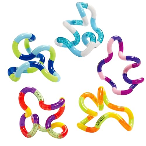 Tangle Jr Classic (5-Pack) - Genuine Fidget Toys - Twisty Fidget Pack for Kids and Adults - Fidget Toy for School - Gift for Teens and Adults image 8