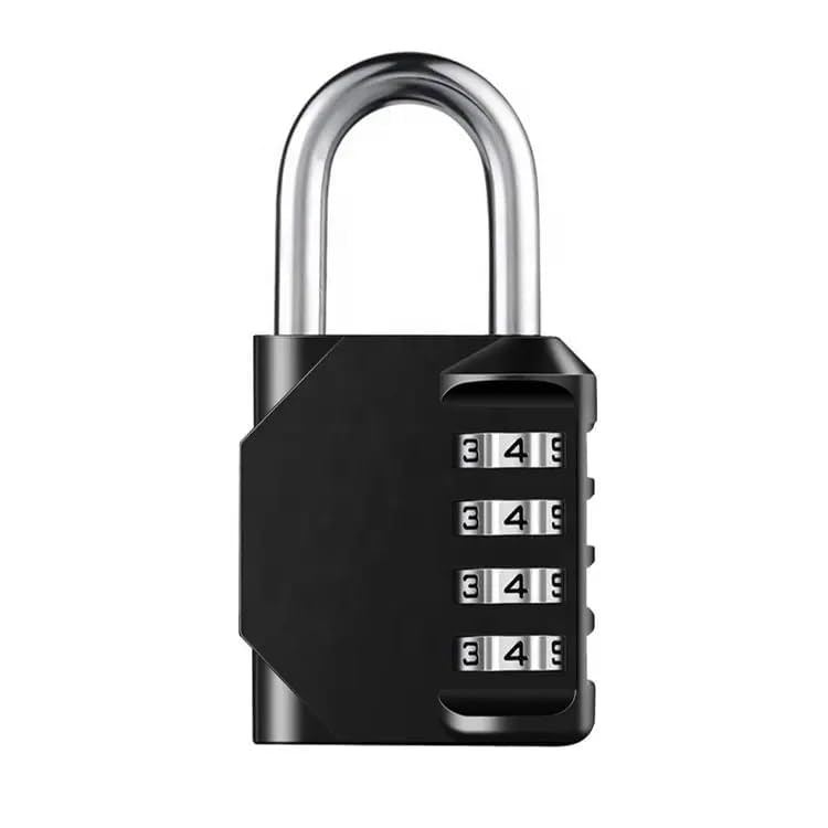4 Digit Combination Number Lock for Locker Gym Luggage Suitcase School Bag Cabinet – High Security Metal Password Padlock with Resettable Code – Durable and Rustproof (Pack-1)-image-46