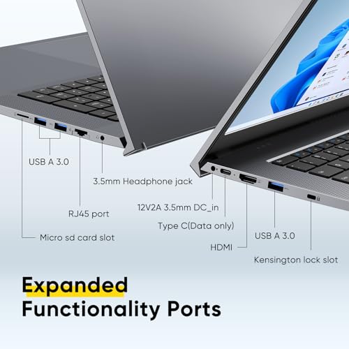 Image of 18.5 inch Laptop | 16GB RAM + 1TB SSD | 3.4GHz Core m3 | 48Wh Battery | 3xUSB | HDMI | RJ45 | Dual-Band Wi-Fi | BT 5.0 | Grey