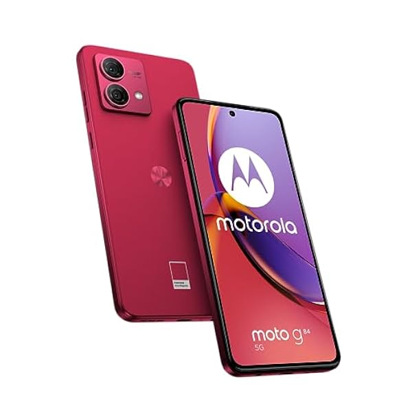 Moto g84, 12/256 GB, Pantalla 6.5" pOLED, Sistema de cámara de 50MP, iOS, Audio Dolby Atmos®, Android 13, batería 5000 mAh, Snapdragon® 695, Dual SIM, Viva Magenta, (Versión ES/PT)