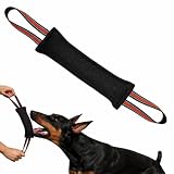Hundespielzeug zum Zerren und Kriegsspielzeug mit starken reflektierenden Streifengriffen, Baumwolle-Nylon Beißwur ...