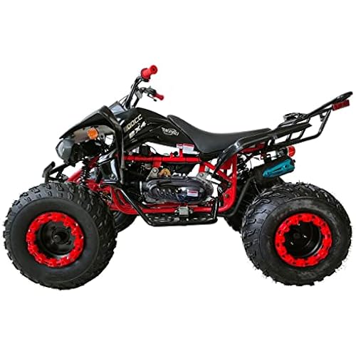 X-PRO 200 Adult ATV, 177.3cc 4-Stroke Gas Quad with Automatic Transmission & Reverse, Balance Shaft Engine, LED Headlight, 23"/22" Tires