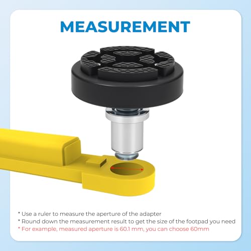 Atesilor 4pcs 35mm Screw Up Car Lift Adapter with Upgraded Rubber Lift Pads by Atesilor - Used condition - Image 7