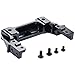 MOHERO Aluminum Alloy Rear Bumper Mount Servo Stand CNC for AXIAL SCX10 II 90046 1/10 RC Crawler Car (Rear Bumper Mount, Black)
